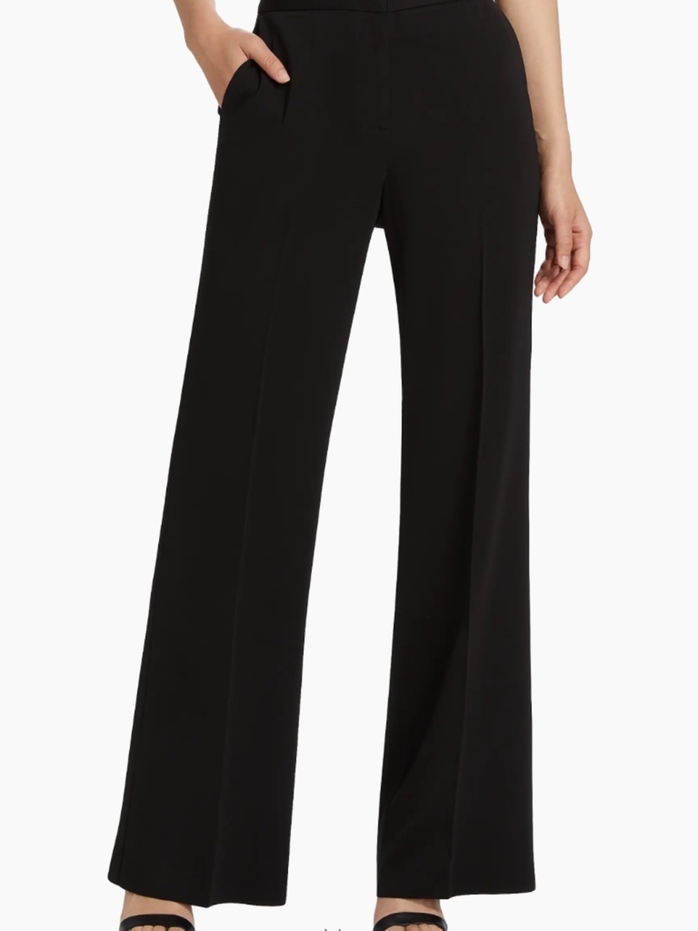 NWT Kobi Halperin Sonnet Pant Midnight Navy Blue High Rise Wide Leg Trousers 10